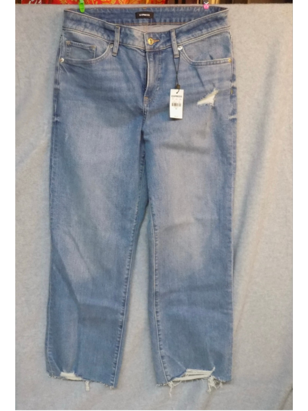 Women's Express Blue Cropped Jeans Size 6R